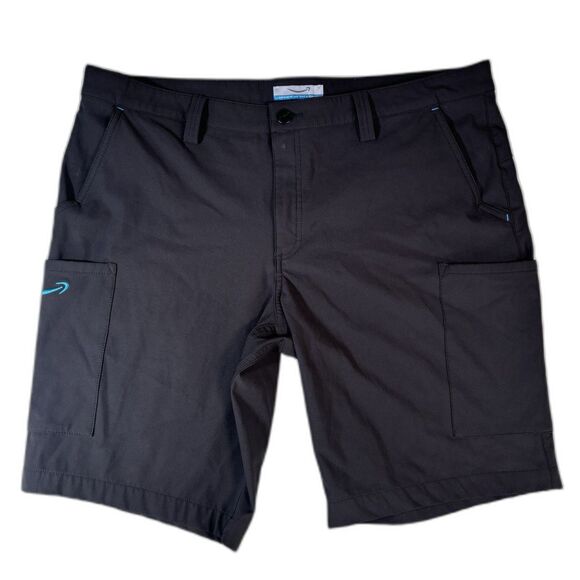 Amazon Shorts Uniform Luly Yang Black Cargo Stretch Mens XL 36-38 High Vis - Picture 1 of 8